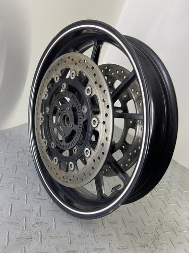 TRIUMPH SPEED TRIPLE 1050 2015 FRONT WHEEL RIM & BRAKE ROTOR DISCS PAIR RH LH N2 - Image 4