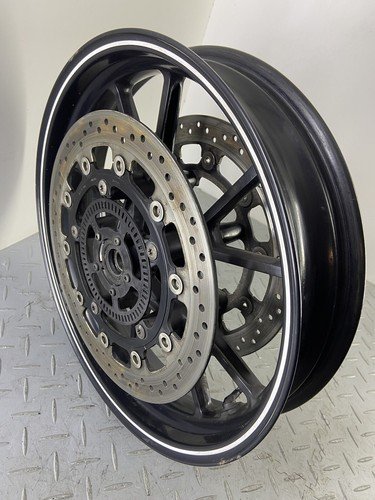 TRIUMPH SPEED TRIPLE 1050 2015 FRONT WHEEL RIM & BRAKE ROTOR DISCS PAIR RH LH N2 - Image 7