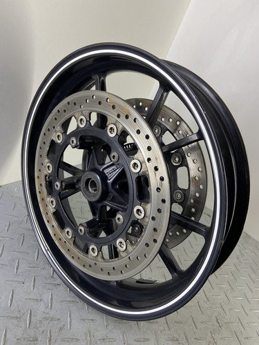 TRIUMPH SPEED TRIPLE 1050 2015 FRONT WHEEL RIM & BRAKE ROTOR DISCS PAIR RH LH N2 - Image 15