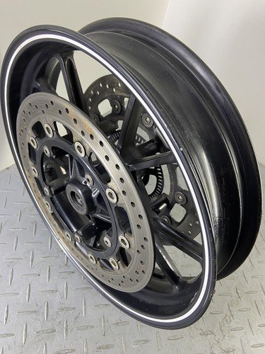 TRIUMPH SPEED TRIPLE 1050 2015 FRONT WHEEL RIM & BRAKE ROTOR DISCS PAIR RH LH N2 - Image 17