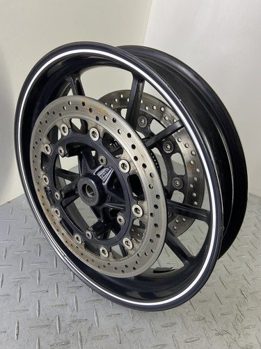 TRIUMPH SPEED TRIPLE 1050 2015 FRONT WHEEL RIM & BRAKE ROTOR DISCS PAIR RH LH N2 - Image 18