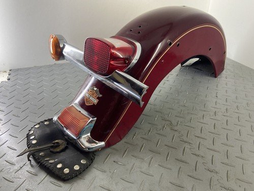 HARLEY DAVIDSON FLST SOFTAIL 1993 REAR FENDER MUD GUARD TAIL LIGHT TURN SIGNAL - Image 2