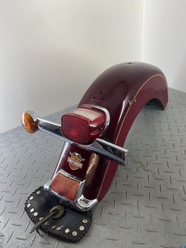 HARLEY DAVIDSON FLST SOFTAIL 1993 REAR FENDER MUD GUARD TAIL LIGHT TURN SIGNAL - Image 5