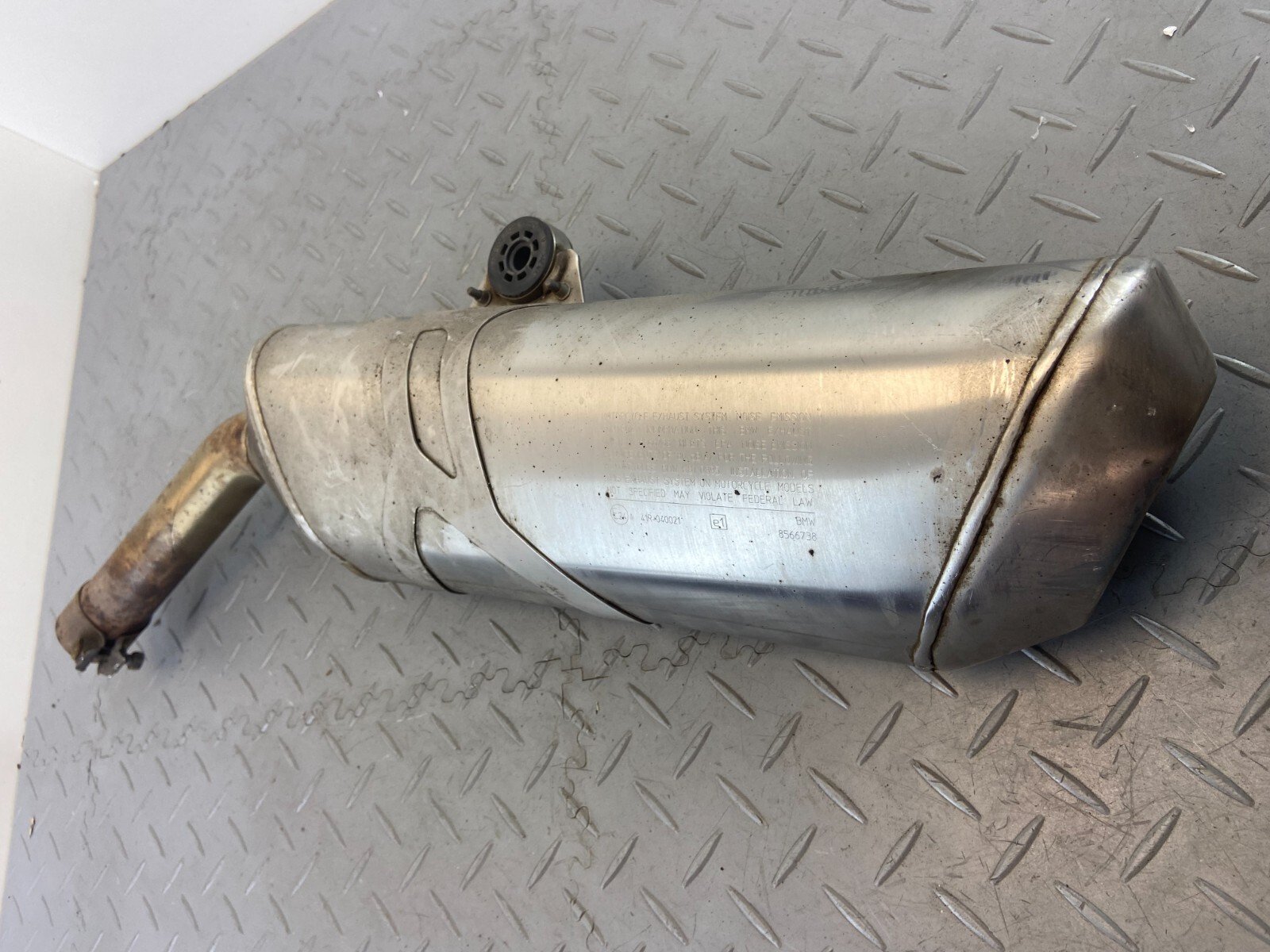 BMW F850GS ADVENTURE K82 2020 EXHAUST SILENCER MUFFLER 8550448 - Image 7