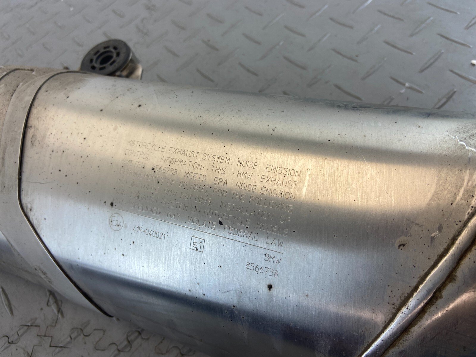 BMW F850GS ADVENTURE K82 2020 EXHAUST SILENCER MUFFLER 8550448 - Image 8