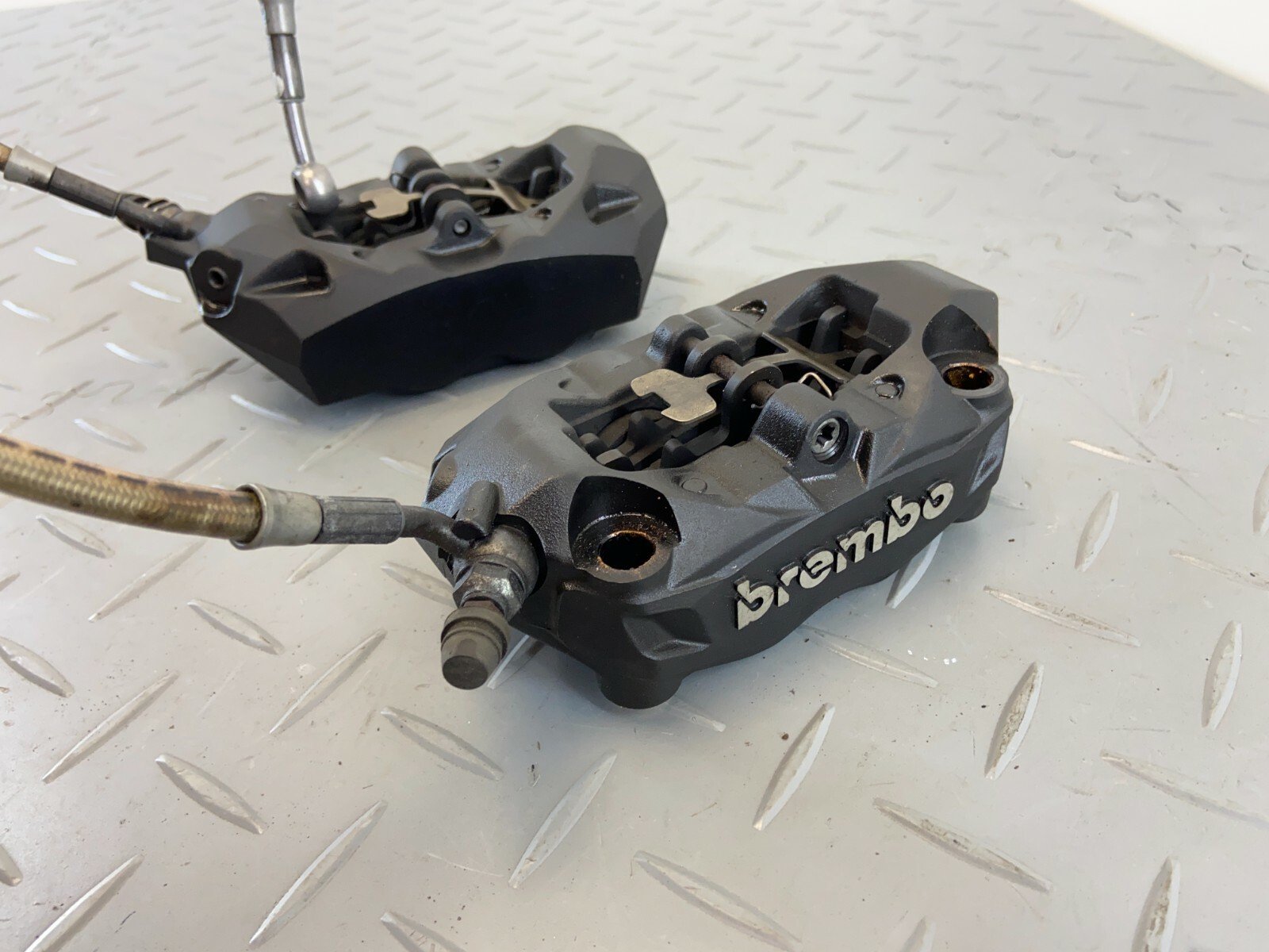 BMW R1200 GS K50 K51 2016 FRONT BRAKE CALIPERS PAIR SYSTEM BRAKE HOSE BREMBO N2 - Image 2