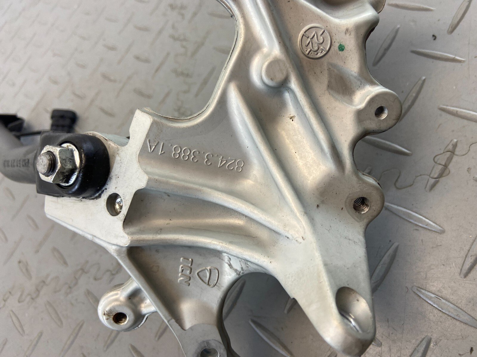 DUCATI MULTISTRADA V4S 1299 2020 LEFT DRIVER FRONT FOOTREST PEG KICKSTAND STAND - Image 7